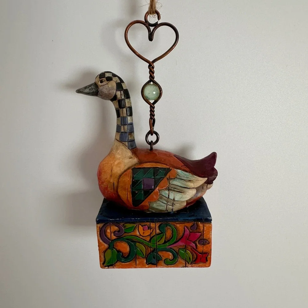6 Geese Laying Jim Shore Heartwood Creek 12 Days of Christmas Ornament 2005